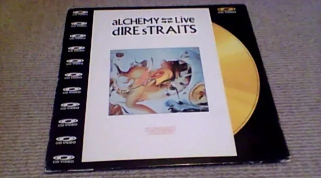 DIRE STRAITS ALCHEMY LIVE 1st UK PAL POLYGRAM MUSIC 12" CD VIDEO GOLD DISC 1983