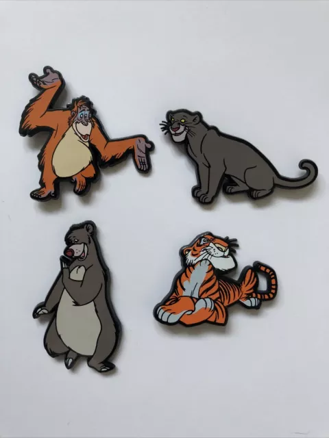 Disney Jungle Book Pin Badges x 4 Louie Bagheera Baloo Shere Khan