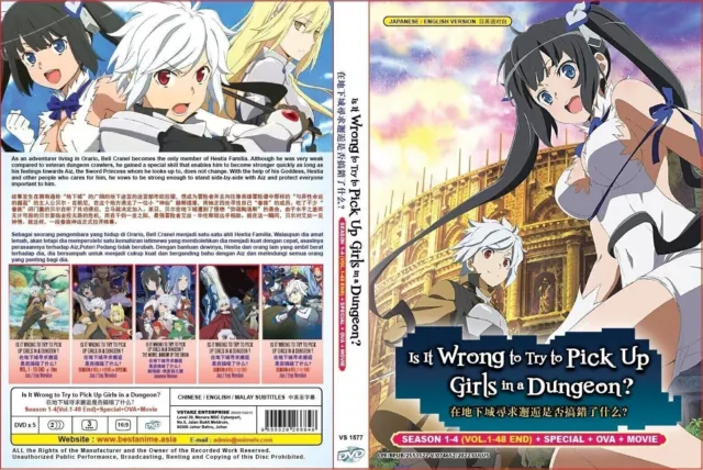 DVD Anime Dungeon ni Deai wo Motomeru no wa Machigatteiru Darou ka IV +  Special
