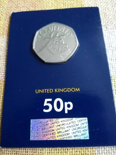 2019 Gruffalo 50p Coin BUNC Change Checker Carded