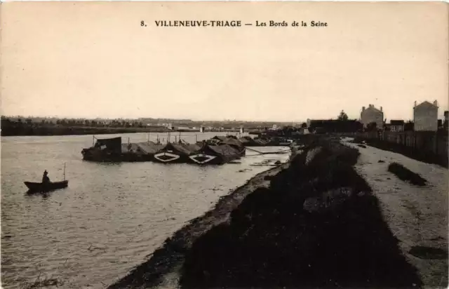 CPA AK VILLENEUVE-TRIAGE Les Bords de la Seine (672101)