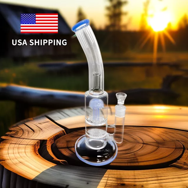 Heavy Smoking Hookah Set Pipe Glass Water Bong Bubbler Bongs Hookah Bowl Blue