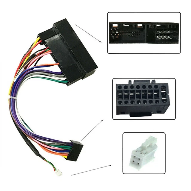 For Hyundai Kia Sonata IX35 Car Stereo Radio  Power Harness Wire Adapter 16pin