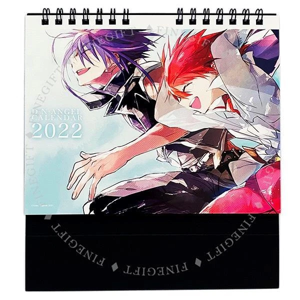 D.N.Angel Exhibition Desktop Calendar 2022 Daisuke Dark Satoshi Krad Riku Risa