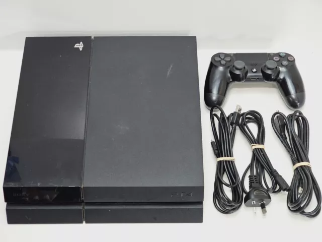 Sony PlayStation 4 PS4 500GB Console + Cords + Controller - CUH-1002A - Tested