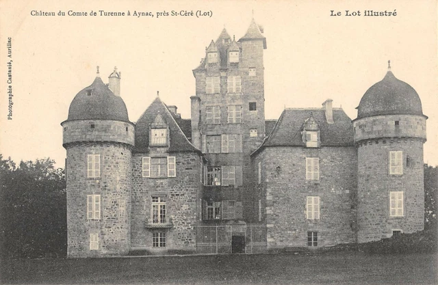 CPA 46 Saint Céré - Départ Du Tramway / Train / Locomotive - Carte Postale Ancienne 1900