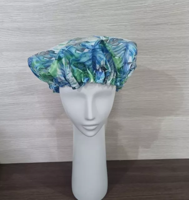 QUALITY Shower Cap Triple Layered Hair Protection womens waterproof Dry GIFT 🎁