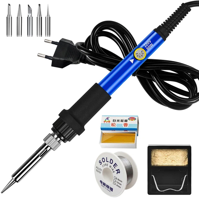 Kit Rosfix Fer À Souder De Précision Avec Potentiomètre 11 En 1 Op60w Pe8
