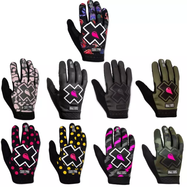 Muc Off Fahrrad Handschuhe Mountainbike Sommer Pink MTB Enduro BMX Vollfinger