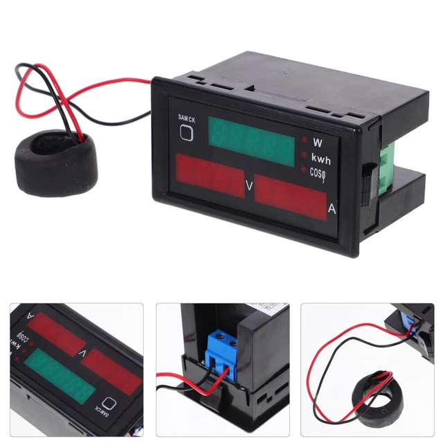 3in1 AC Voltmetro Amperometro Hz Frequenza di Corr... – Grandado