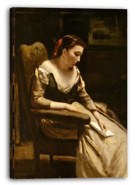 Kunstdruck Camille Corot - Der Buchstabe