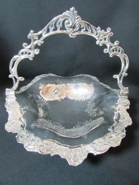 Silver Plated Cake Basket by Philip Ashberry & Sons Sheffield c.1870-80 2