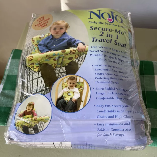 NoJo Secure Me In 2 In 1 Travel Seat For Use In Shopping Carts Restaurants