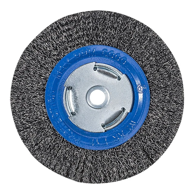 183010 - 6" x 3/4" x 2", 1/2", 5/8" Crimped Wire Wheel, .014 Carbon Steel Wire