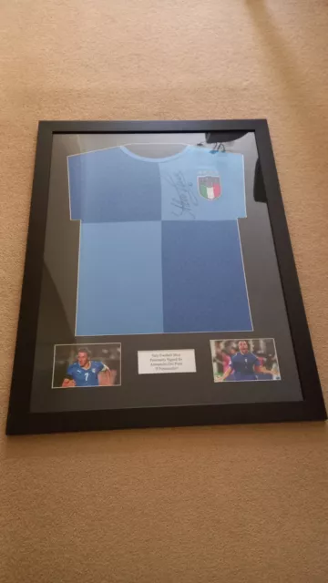 Signed Alessandro Del Piero Framed Shirt