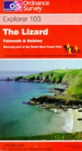 The Lizard, Falmouth and Helston (Explor... by Ordnance Survey Sheet map, folded