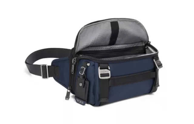 New $325 Tumi Alpha Bravo Ballistic Nylon Platoon Sling Bag 0232799NVY