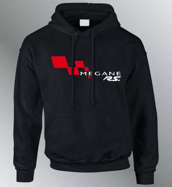 Sweat shirt Hoodie personnalise Megane RS M L XL auto capuche sweatshirt Mégane