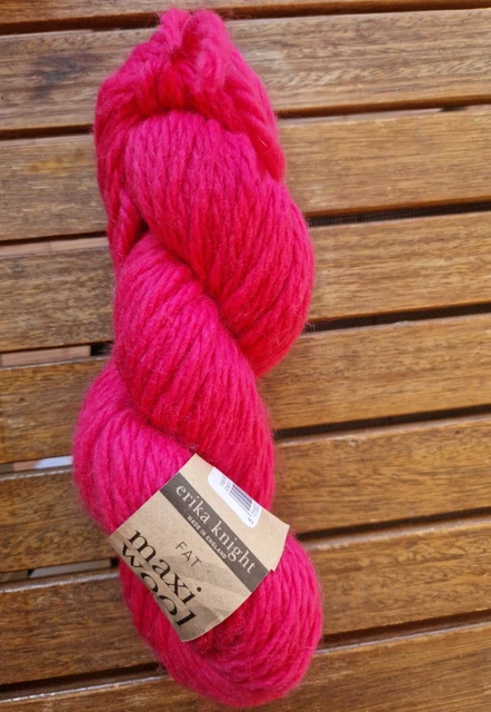 wolle zum stricken/erika knight/maxi wool/100% british wool/ 50g/80m/ Farbe pink