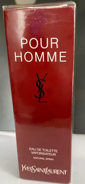 Yves Saint Laurent Pour Homme Eau De Toilette  Vapo 100 Ml  Neuf Avec Blister