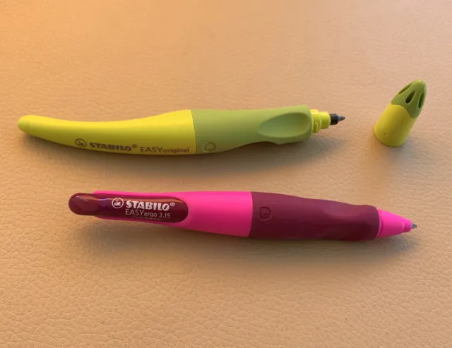 Stabilo Anfänger-Linkshänder-Schreibgeräte-Set: Tintenroller+Druckbleistift