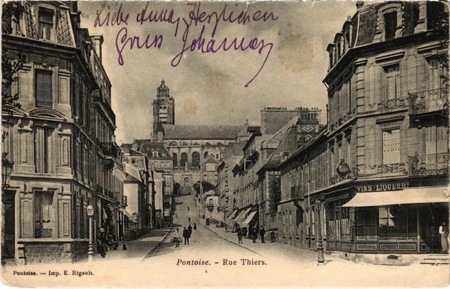 CPA Pontoise Rue Thiers FRANCE (1332621)