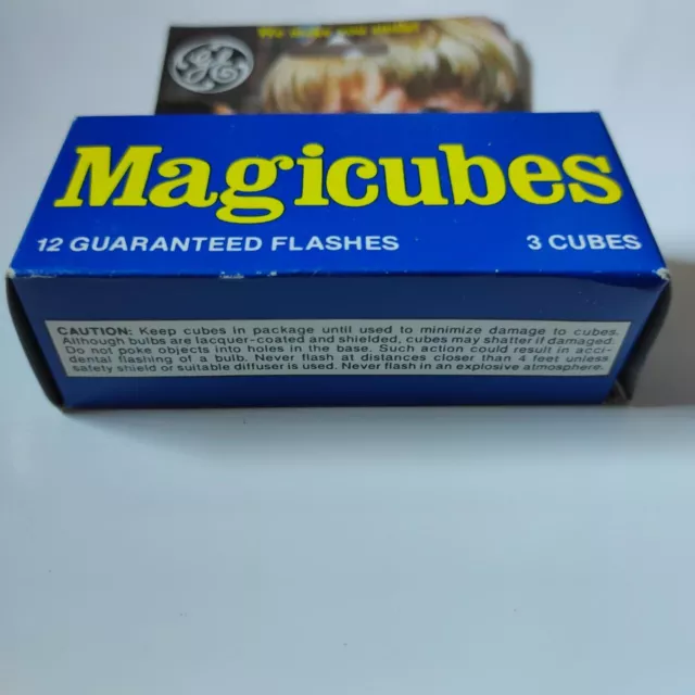 Vintage Magicubes Flash Cubes Photo Unopened Sealed New Unused Box Photography 3