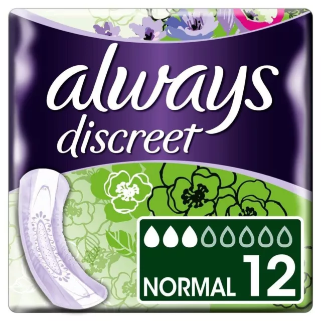 Always Discreet Sensitive Bladder Normal Pads Value 24 per pack by Always