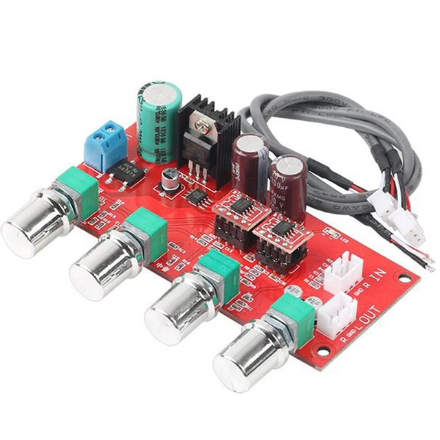 AD828 HIFI Stereo Preamp amplifier board volume Tone Control Pre-amp BoardB-ME