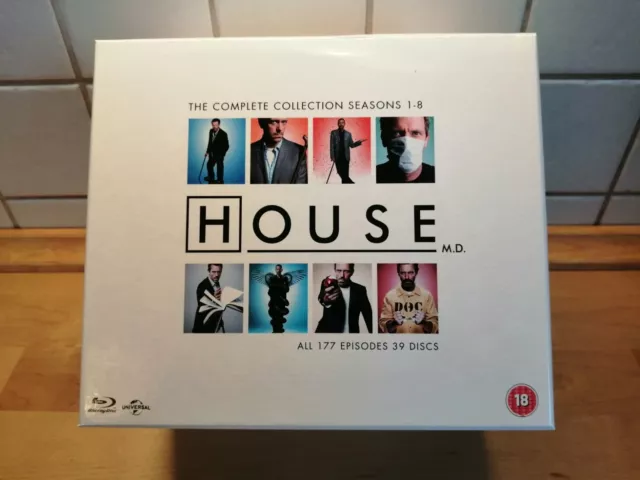 Dr. House (Die komplette Serie, Season 1-8, Blu Ray, Deutsche Tonspur)