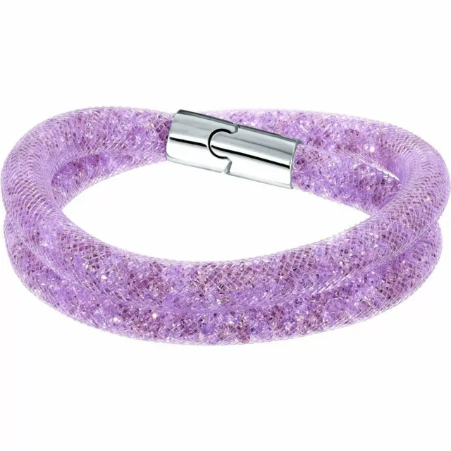 Swarovski Stardust Double Wrap Bracelet - Violet - *NEW!* 5120044