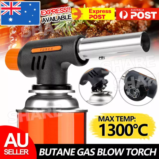 Butane Gas Torch Blow Torch Iron Welding Soldering Fire Lighter Frame Gun BBQ