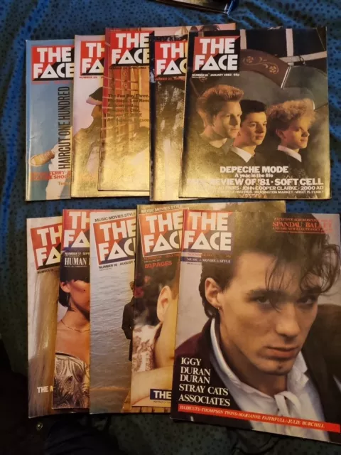 Job Lot Of 10 The Face Magazines Issues 11, 15, 16, 17, 18, 21, 23, 24, 25, 26
