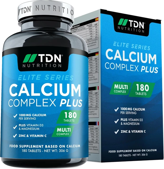 CALCIUM AND VITAMIN D - 180 Tablets - High Strength 1000Mg £22.88 ...