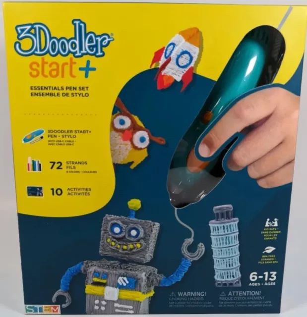 3Doodler Start+ Essentials Pen Set 3D Print STEM Toy Ages 6-13, New Sealed Box