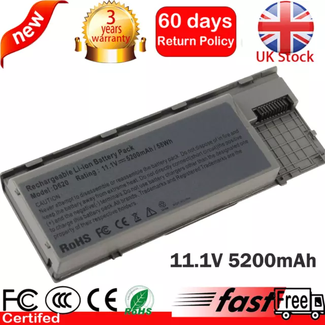 Laptop Battery for Dell Latitude D620 D630 D631 D640 PC764 TC030 M2300 Notebook