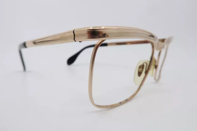 Vintage 50s gold filled eyeglasses frames Metzler Germany 1/10 12K 54-16 135 exc