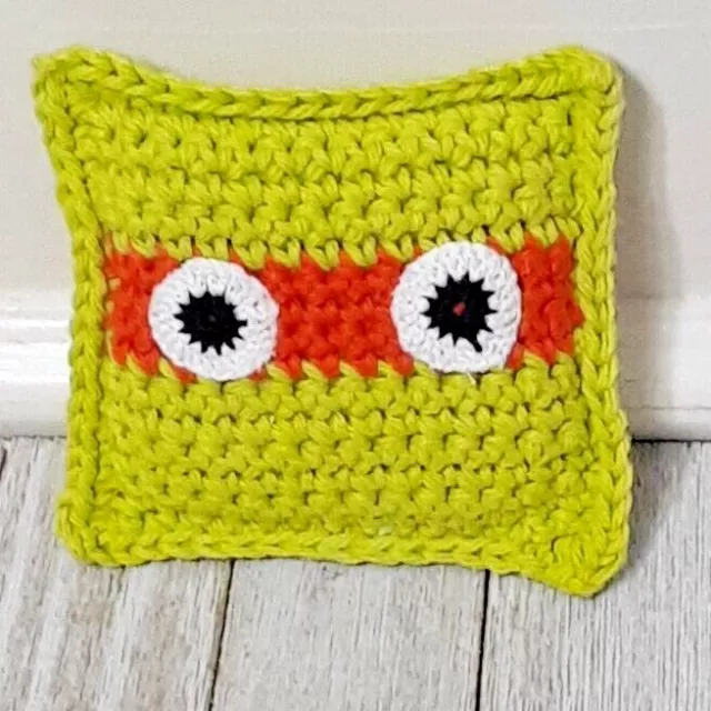 Handmade crochet Tooth fairy pillow
