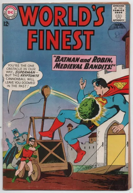 WORLD'S FINEST - No. 132 - FIRST SERIES - MARCH 1963 - FN- CONDITION - DC COMICS