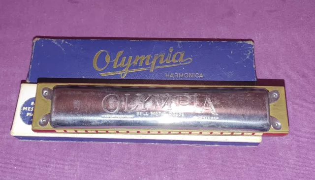 Olympia Harmonika - Mundharmonika  in OVP Vintage Made in Germany