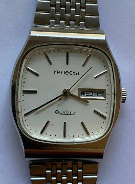 Reflecta  - elegante Quartz Herrenuhr - Batterie neu - Werk läuft