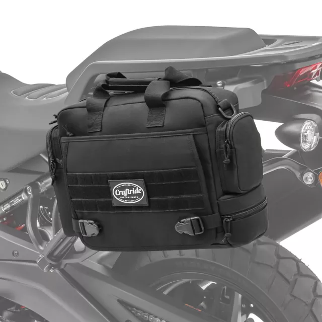 Borsa laterale per moto custom DG-15L neroitchback DG-15L nero CB35142