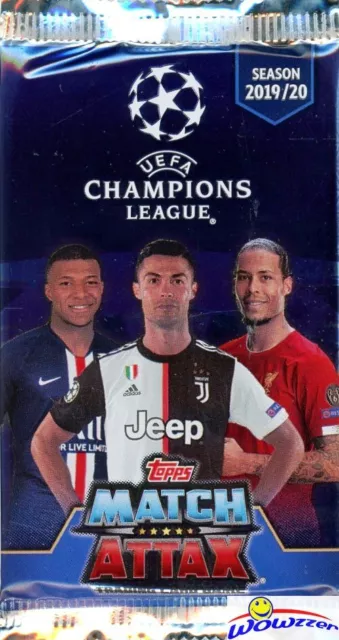 2019/20 Topps Match Attax Champions League Factory Sealed Pack! HAALAND RC Year!