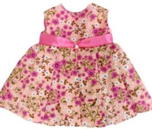 Spring Fling, Floral Spring Dress Outfit & Bonnet, made to fit 18"  Dolls 3