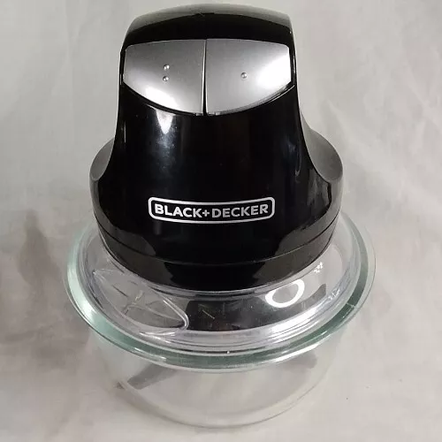Best Buy: Black & Decker Glass Bowl Chopper with 2 Bowls Black EHC3002B