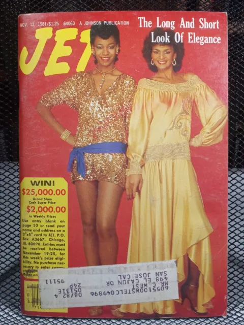 1980's Fashion Issue Elegance Vintage Black Americana Jet Magazine Nov. 12, 1981