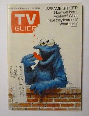 Utah-ID July10 TV Guide 1971 SESAME STREET Cookie Monster Jack Davis S Struthers