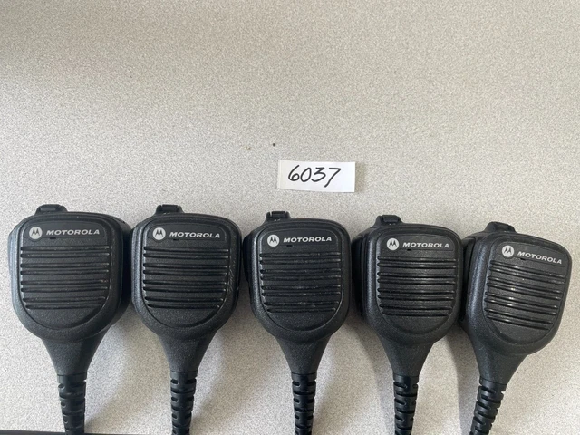 Lot Of 5 Pmn4065A Motorola Microphones Ends Frayed