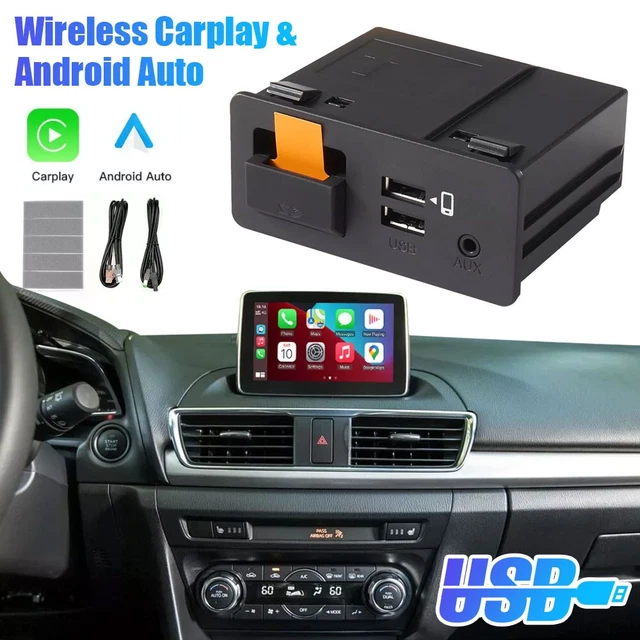 For Mazda 2 3 6 CX-3 CX-5 Wireless Apple CarPlay Android Car Auto Retrofit Kit