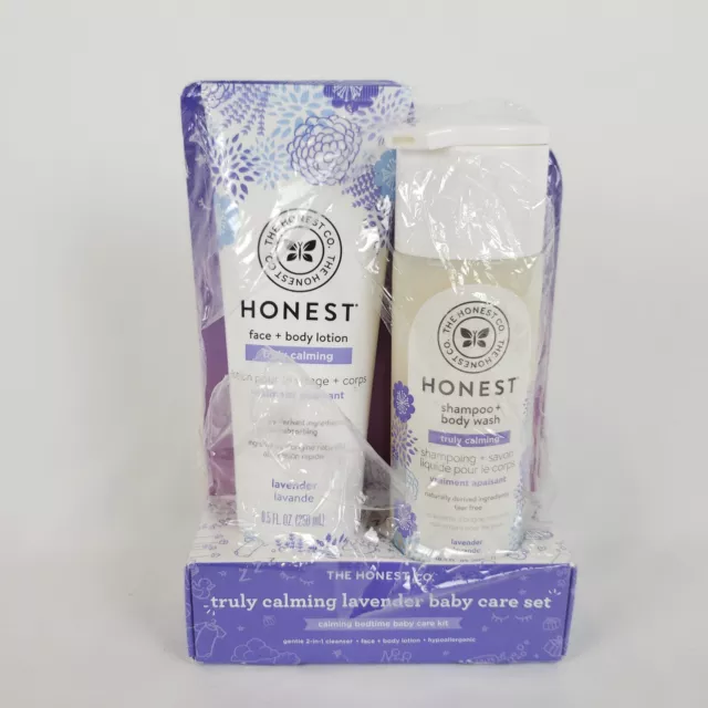 The Honest Co. Truly Calming Lavender Baby Care Set Lotion & Shampoo Body Wash